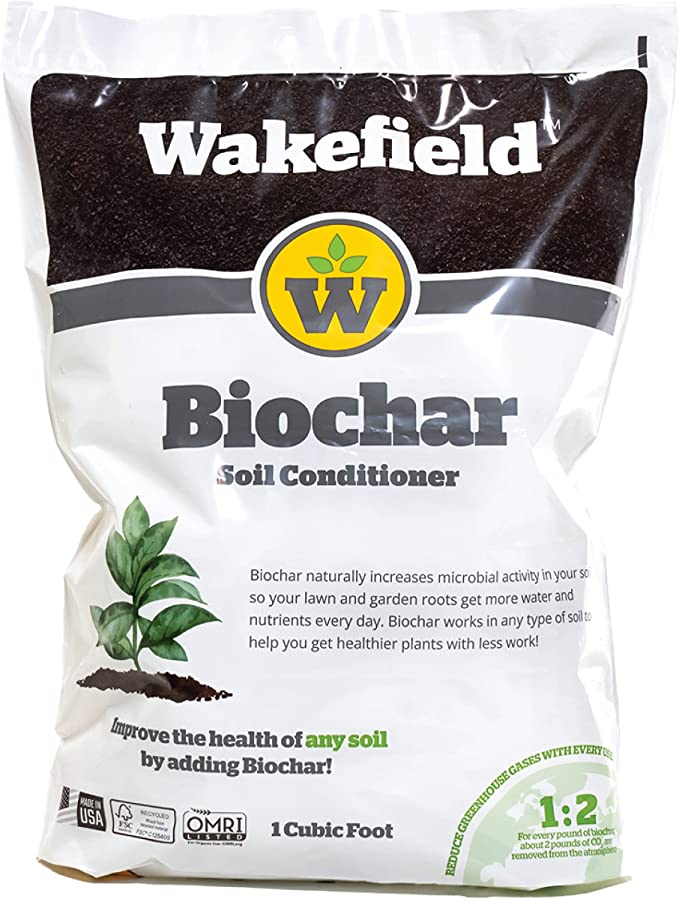 Wakefield Premium Biochar Soil Conditioner - 1 Cubic Foot Bag