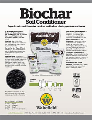 Wakefield BioChar - Soil Conditioner Product Information Sheet